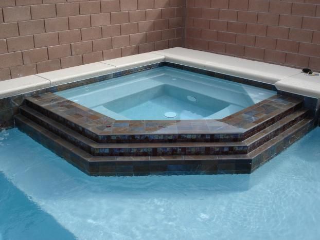 A recent swimming pool and hot tub installation job in the  area